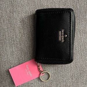 Kate Spade Black Zip Around Wallet (great for cards, coins, and money)